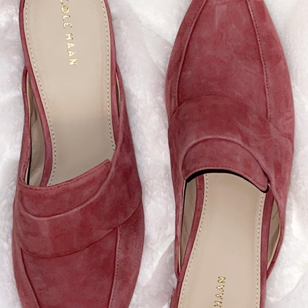 WITHERED ROSE COLE HAAN MULES
